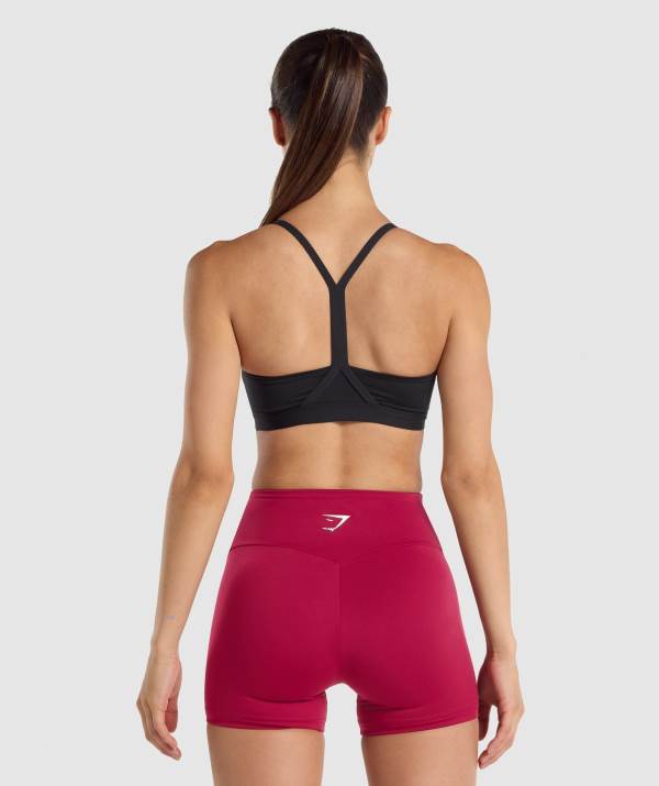 Damske Športové Podprsenky Gymshark V Neck Čierne | DE7903421